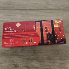 120 Premier Net Vintage Retro Christmas Xmas Fairy Lights Working Flashing