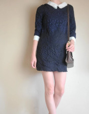 Topshop Blue Ombre Collared