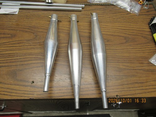 Zenoah aluminum tuned pipes - tuned, rc