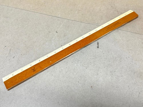 Vintage anchor wooden - anchor, ruler
