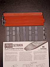 Peco Setrack N Gauge ST-93 Platform Units Brick Type (K145)
