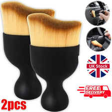 2x Car Interior Cleaning Soft Brush Instrument Panel Crevice Dust Removal Tool