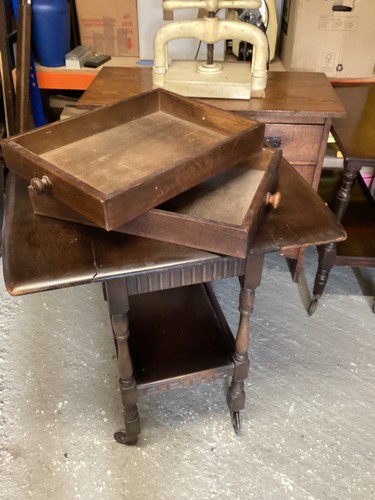 Wooden trays with - trays, handles