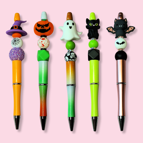 Halloween beaded ballpoint - beaded,