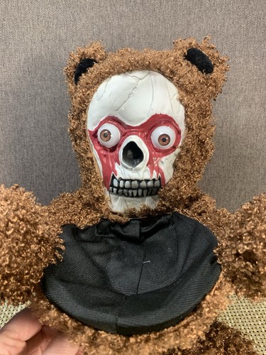 Halloween face off teddy - face, bear