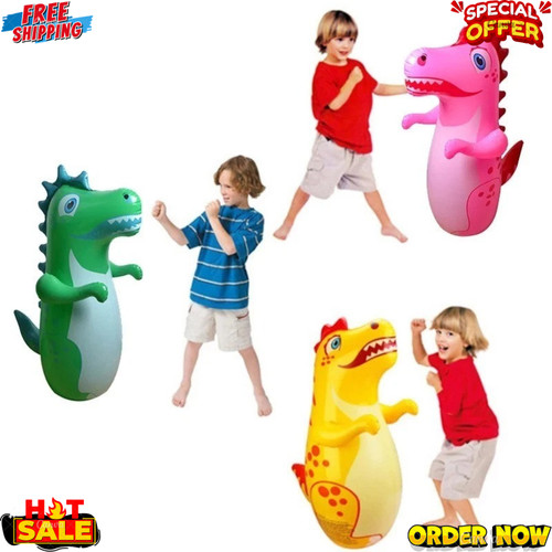 Dinosaur inflatable tumbler - dinosaur,