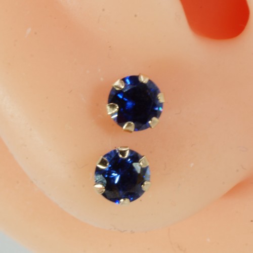 9ct gold blue tanzanite - gold,