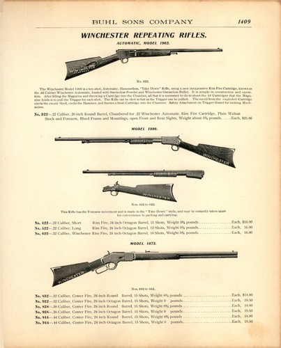1907 paper winchester 1903 - paper,