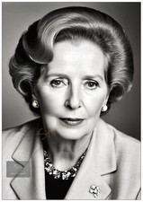 Margaret Thatcher British Prime Minister Poster Wall Decor Home Art Prints A4