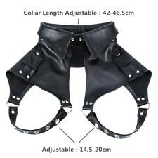 Men PU Leather Goth Body Chest Harness Neck Collar Shoulder Costume Strap Belt