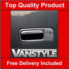 FOR VW T5 TRANSPORTER CARAVELLE CHROME TAILGATE DOOR HANDLE COVER REAR STAINLESS