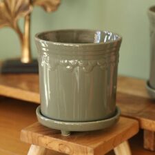 Ceramic Sage Green Plant Pot