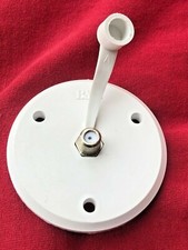 RV exterior white CABLE TV