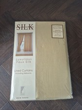 Modern faux silk curtains