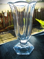 Rare Antique Early American Pressed Glass Jefferson Krys-Tol Marked Celery Vase