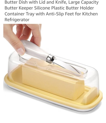 Butter dish with lid spreader - butter,