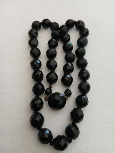 Vintage french jet - vintage, necklace