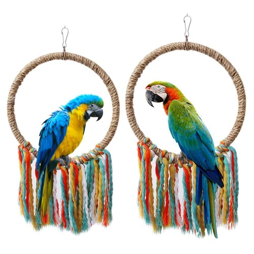 Coloured rope ring swing - coloured,