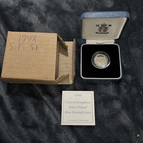 1998 silver proof - proof, coin