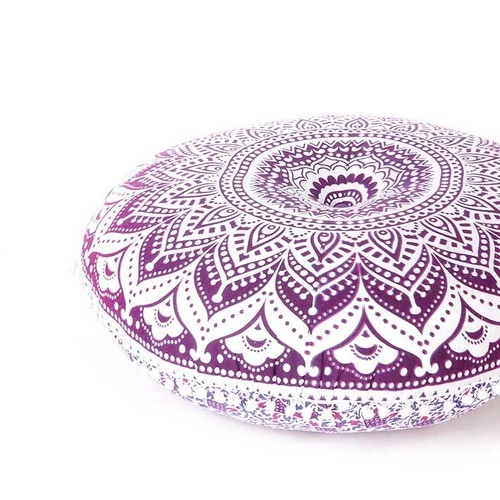 Purple mandala round boho - 32",