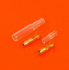 High Quality Lucas Style 3.9mm Brass Bullet Connectors Motorcycle Wiring &Covers