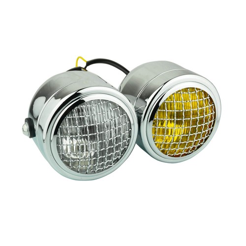 Chrome twin headlight - twin,
