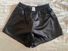 mens gym shorts Shiny Satin Black Gogo Boy Club Festival Short Vintage 90’s 80’s