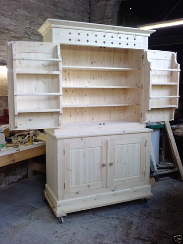 Handmade solid pine larder - handmade,