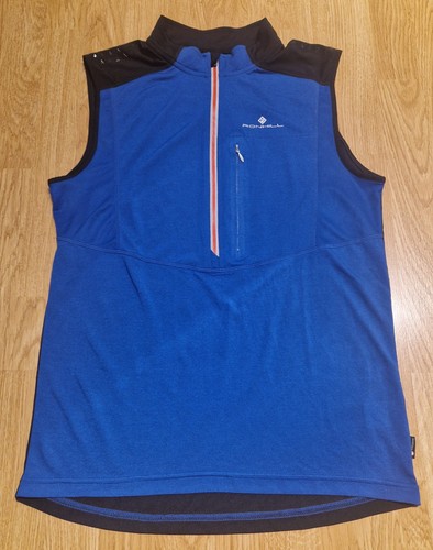 Ronhill mens blue running vest - blue,