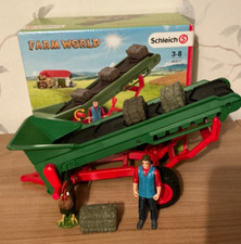 Schleich 42377 Hay Bale Lift Conveyor For Tractor Farm Free UK postage