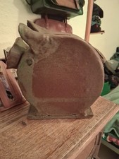 Unusual MCM Piggy Bank.  Studio Pottery With Coins!