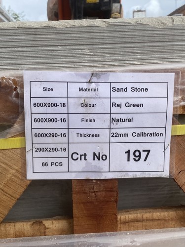 Indian sandstone raj - 13, green