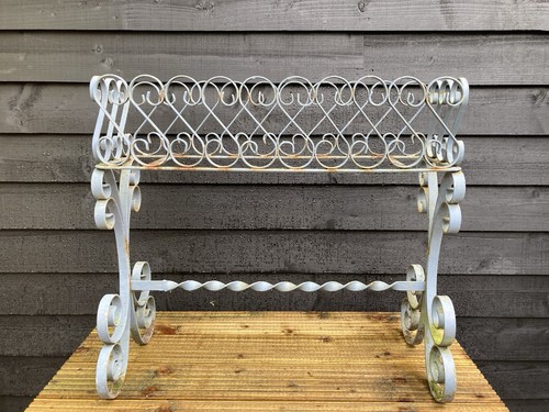 Vintage wrought iron plant - vintage,