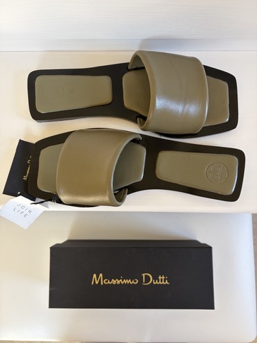 Massimo dutti khaki slider - massimo,