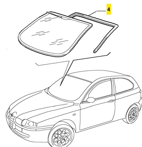 Genuine alfa romeo windscreen - romeo,
