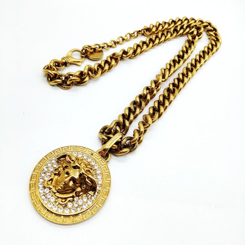 Versace pendant necklace gold - pendant,