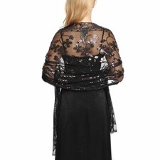 Sparkly Sequin Black Wedding