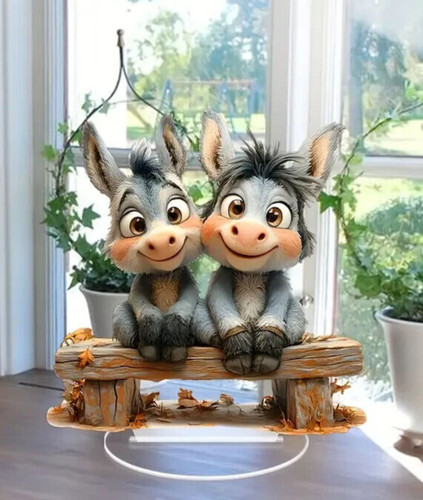 Flat printed donkey design - 2d,