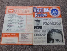 British wrestling programme (Dave Larson pictured) Wellingborough 60s