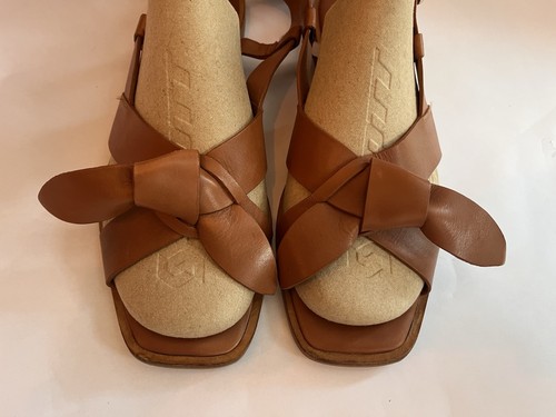Hobbs tan leather bow - leather,