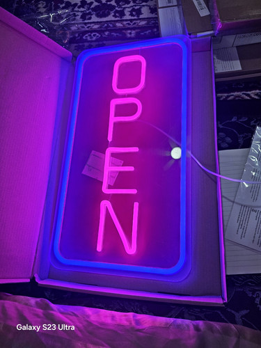 Led neon style open sign - style,