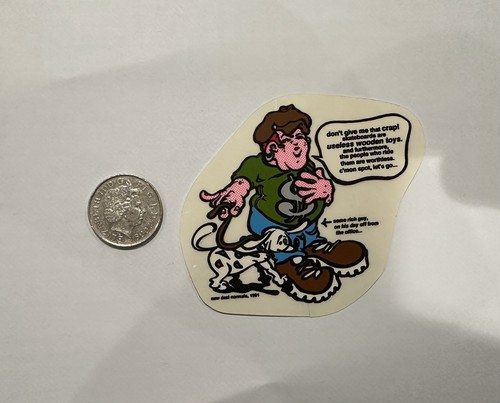 New deal skateboard sticker - new,