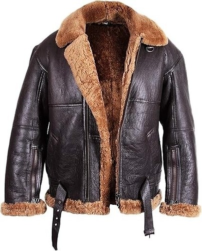 Men brown shearling - men's,