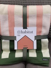 Habitat knitted throw blanket