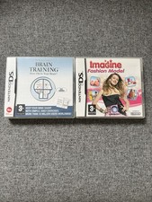 Brain Training and Imagine Fashion Model Nintendo DS Games