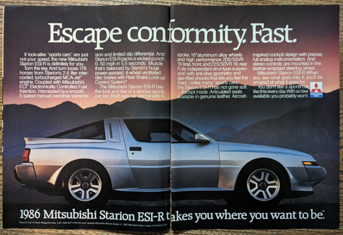1986 mitsubishi starion esi - starion, esi-r