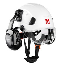 Mustbau Chainsaw Safety Helmet Forestry Hard Hat With Visor Goggles and Ear muff