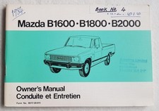 MAZDA B1600 B1800 B2000 Owners