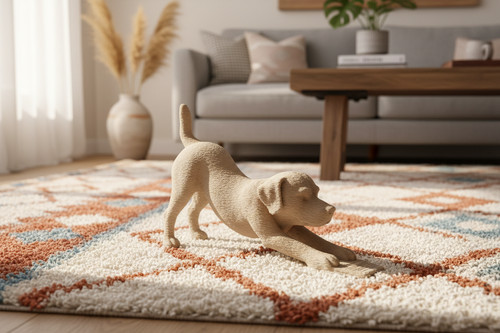 Dog door stopper - dog, 3d