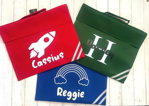 Personalised school book bag - personalised,